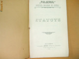 Statute Soc. birjari ,,Fulgerul&quot; Buc. 1904