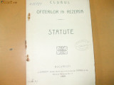 Statute Club Ofiteri in rezerva Bucuresti 1909