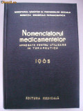 Nomenclatorul medicamentelor - 1965, Editura Medicala