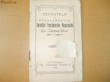 Statute Soc. magazin ,,Carmen Silva&quot; Bucuresti 1913