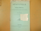 Statutele Soc. studentilor in sciinte Bucuresci 1895