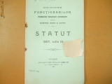 Statut Soc. functionari Primarie Buc. 1907