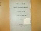 Statut Functionari asistenti cereale Oltenita Giurgiu 1909