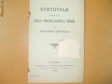 Statute Soc. azil lehuze sarace periferie Buc. 1909