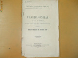 Bilant Soc. lucratori Tamplari Bucuresti 1895