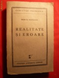 MIRCEA MATEESCU - REALITATE SI EROARE -Prima Ed.1939