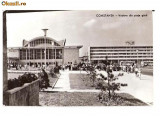 CP190-35 Constanta -Vedere din piata garii -RPR -carte postala scrisa 1962, dar necirculata