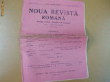 Noua Revista Romana Dir: C.R. Motru 25 05 1914