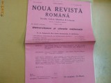 Noua Revista Romana Dir: C.R. Motru 4 - 11 10 1915