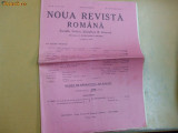 Noua Revista Romana Dir: C.R. Motru 21 - 28 12 1914