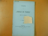 Statuts du Cercle du Tennis Bucarest 1902