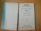 Statute Soc. aj. bolnavi ,,Albina&quot; T. Severin 1910