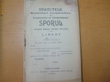 Statute Soc. ,,Sporul&quot; Smulti Covurlui Tg Jiu 1906