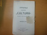 Statute Societatii ,,Cultura&quot; Bucuresti 1909