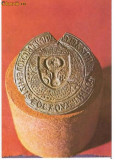 CP194-11 Tiparul sigilar al lui Alexandru cel Bun, domnul Moldovei (1400-1432) -Muzeul National de Istorie al RSR -carte postala necirculata