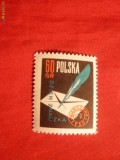 Serie- Ziua Timbrului 1958 POLONIA , 1 valoare