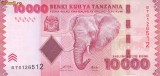 Bancnota Tanzania 10.000 Shilingi (2010) - P44a UNC ( vezi descriere )