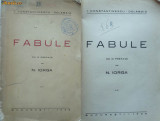I. Constantinescu Delabaia , Fabule , cu o prefata de Iorga , 1938, Alta editura