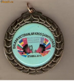 CIA 72 Medalie CAMPIONATUL DE CROS BALCANIC, VETERANI -ISTANBUL 2010 -dimensiuni aproximativ 55X60 milimetri