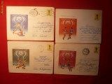 4 Plicuri Postale Ilustrate - Fotbal Argentina &#039;78