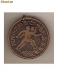 CIA 86 Medalie ATLETISM URSS-1974 -inscriptionata special pe spate -dimensiuni aproximativ 40 milimetri