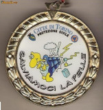 CIA 71 Medalie PROTECTIA CIVILA -ORASUL TORINO -mesaj haios ,,SALVIAMOCI LA PELLE