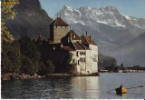 Ilustrata Elvetia- Castel -Lacul Leman