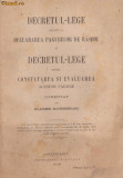 W.Mavrodineanu / Decretul-Lege privitor la declararea pagubelor de razboi (editie 1919)