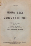 Noua lege a conversiunii (editie 1934)