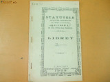 Statute Soc. credit ,,Soimul&quot; Priboiu Dambovita 1905