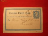 Carte Postala Canadiana -Regina Victoria, circ.la Port Hope 1877