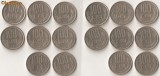 (MR10) MONEDA 100 LEI ; 16 MONEDE DIFERITE, COLECTIE; MONEDE, MONEZI, MONETE