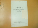 Statute Soc. lucratori CFR ,,Dreptatea&quot; Buc. 1907
