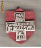 CIA 193 Medalie Schwingertag Reigoldswil 1948 (lupte -Wrestling )(Elvetia) -dimensiuni, circa 26X26 milimetri