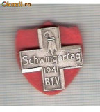 CIA 206 Medalie Schwingertag 1941 (lupte -Wrestling )(Elvetia) -dimensiuni, circa 24X24 milimetri