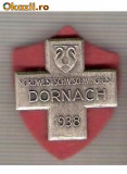 CIA 216 Medalie Schwingfest DORNACH 1938 (lupte -Wrestling )(Elvetia) -dimensiuni, circa 26X26 milimetri