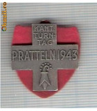 CIA 209 Medalie (insemnele Schwing) PRATTELN 1944 (lupte -Wrestling )(Elvetia) -dimensiuni, circa 26X26 milimetri