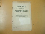 Statute Corporatie ,,Principatele Unite&quot; Dorohoi 1910