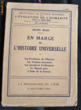 H Berr En marge de l&#039;Histoire Universelle Ed. Albin Michel 1934