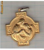 CIA 234 Medalie religioasa -Ricordo Della Mia Prima Comunione -dimensiuni, circa 29X32 milimetri