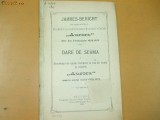 Dare de seama Soc. ajutor ,,Aurora&quot; Buc. 1909