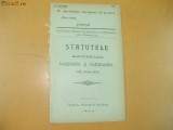 Statute Asociatie invatatori Buzeu 1904