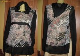 Bluza/ rochita cu gaurele si gluga