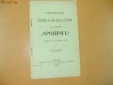 Statute Soc. binefacere a d-relor ,,Sprijinul&quot; Iasi 1907