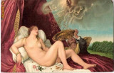 T FOTO 83 Romantica -Danae -Tiziano -Wien -tanara nud -superba -interesanta pentru reproducerea intr-un tablou