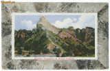 Carte postala ilustrata 1910 munte Tutudanu la Brezoi jud Valcea - tip rama