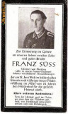 V FOTO 21 Necrolog -Militar german Uffz (subofiter) Franz Suss -Reg. de Pionieri