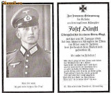 U FOTO 100 Necrolog -Militar german Obergefreiter Josef Dunstl (aviatie?), cazut in razboi, 29 ian 1943, la varsta de 31 de ani -crucea cu zvastica