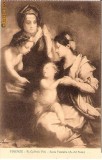 V FOTO 53 Religioasa -Firenze -Sacra Famiglia -sepia -antebelica