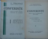 Conferinte la radio Bucuresti de Valcovici , prof. Universit. Bucuresti ,1935